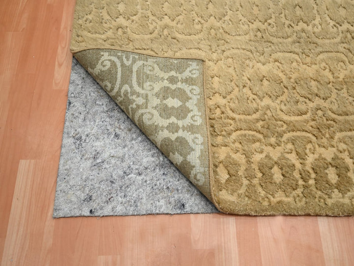9'0" x 12'4" New Hand Knotted Brown Wool Rectangle Oriental Rug - MOA10275946
