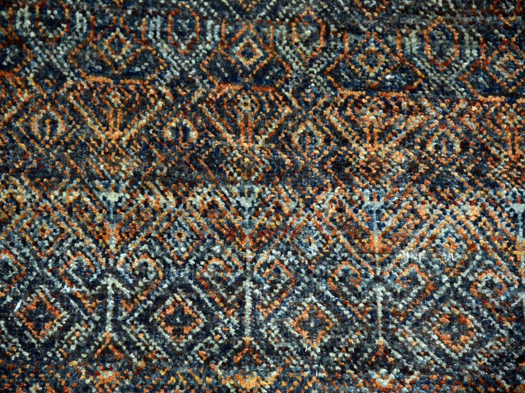8'1" x 10'1" New Hand Knotted Brown Wool Rectangle Oriental Rug - MOA10276005