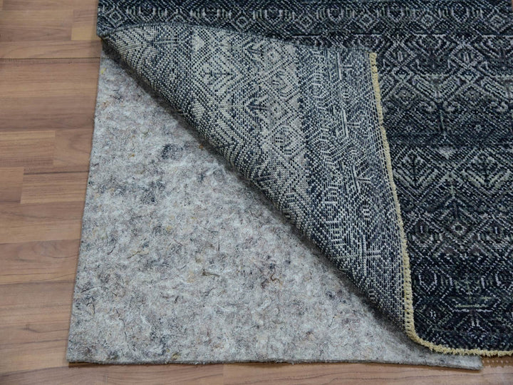 2'7" x 8'0" New Hand Knotted Grey Wool Runner Oriental Rug - MOA10276020