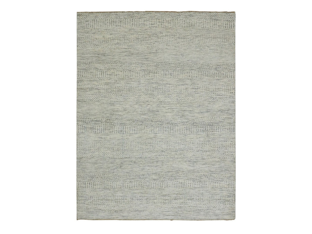 5'4" x 7'1" New Hand Knotted Ivory Wool Rectangle Oriental Rug - MOA10276026