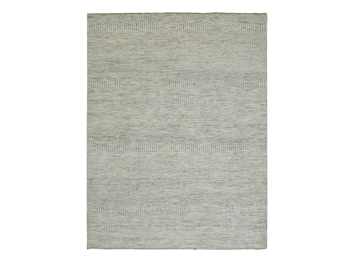 5'4" x 7'1" New Hand Knotted Ivory Wool Rectangle Oriental Rug - MOA10276026