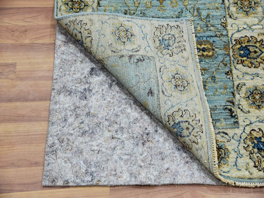 2'6" x 12'0" New Hand Knotted Blue Wool Runner Oriental Rug - MOA10276035