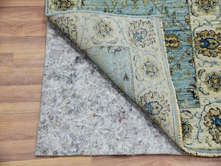 2'6" x 12'0" New Hand Knotted Blue Wool Runner Oriental Rug - MOA10276035