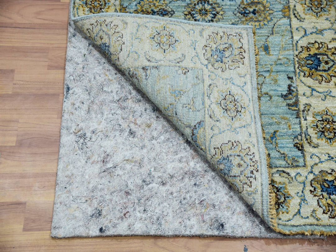 2'6" x 22'0" New Hand Knotted Blue Wool Runner Oriental Rug - MOA10276036
