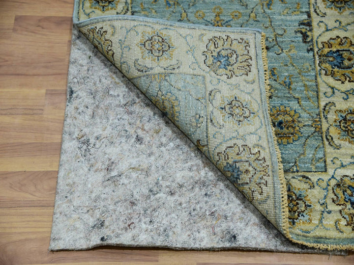 2'6" x 25'8" New Hand Knotted Blue Wool Runner Oriental Rug - MOA10276037