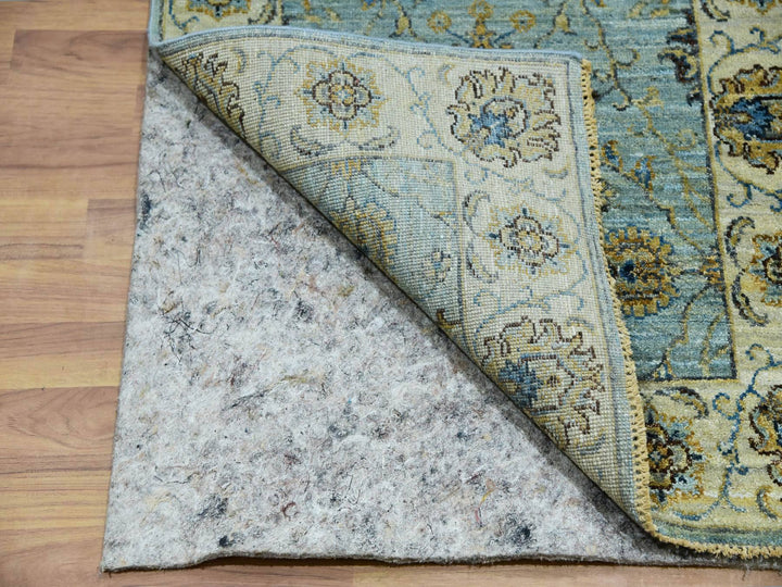 2'8" x 29'9" New Hand Knotted Blue Wool Runner Oriental Rug - MOA10276039