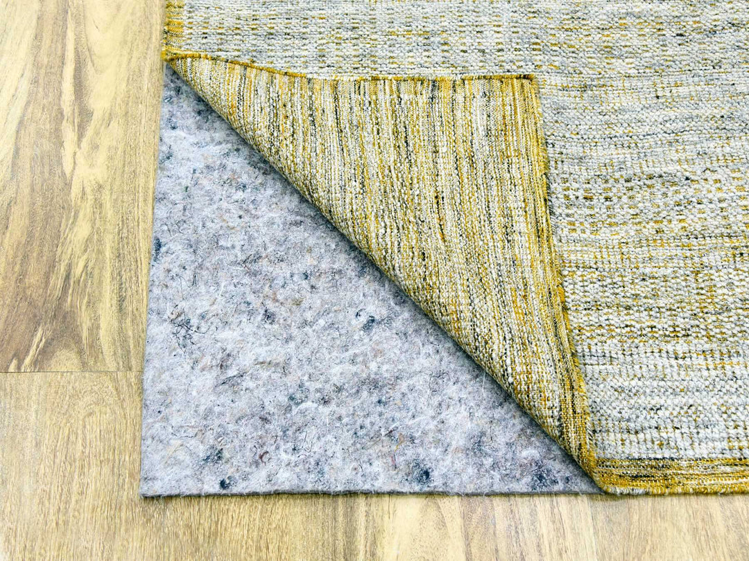 10'1" x 14'1" New Hand Knotted Yellow Wool Rectangle Oriental Rug - MOA10276064