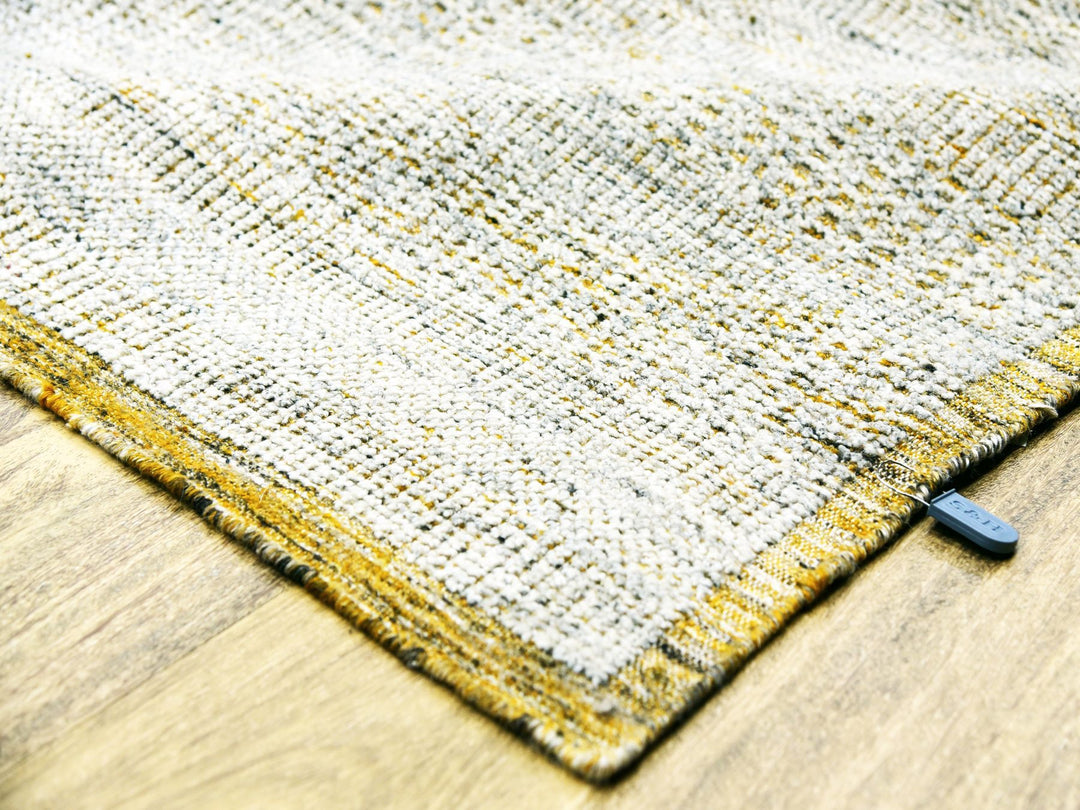 10'1" x 14'1" New Hand Knotted Yellow Wool Rectangle Oriental Rug - MOA10276064