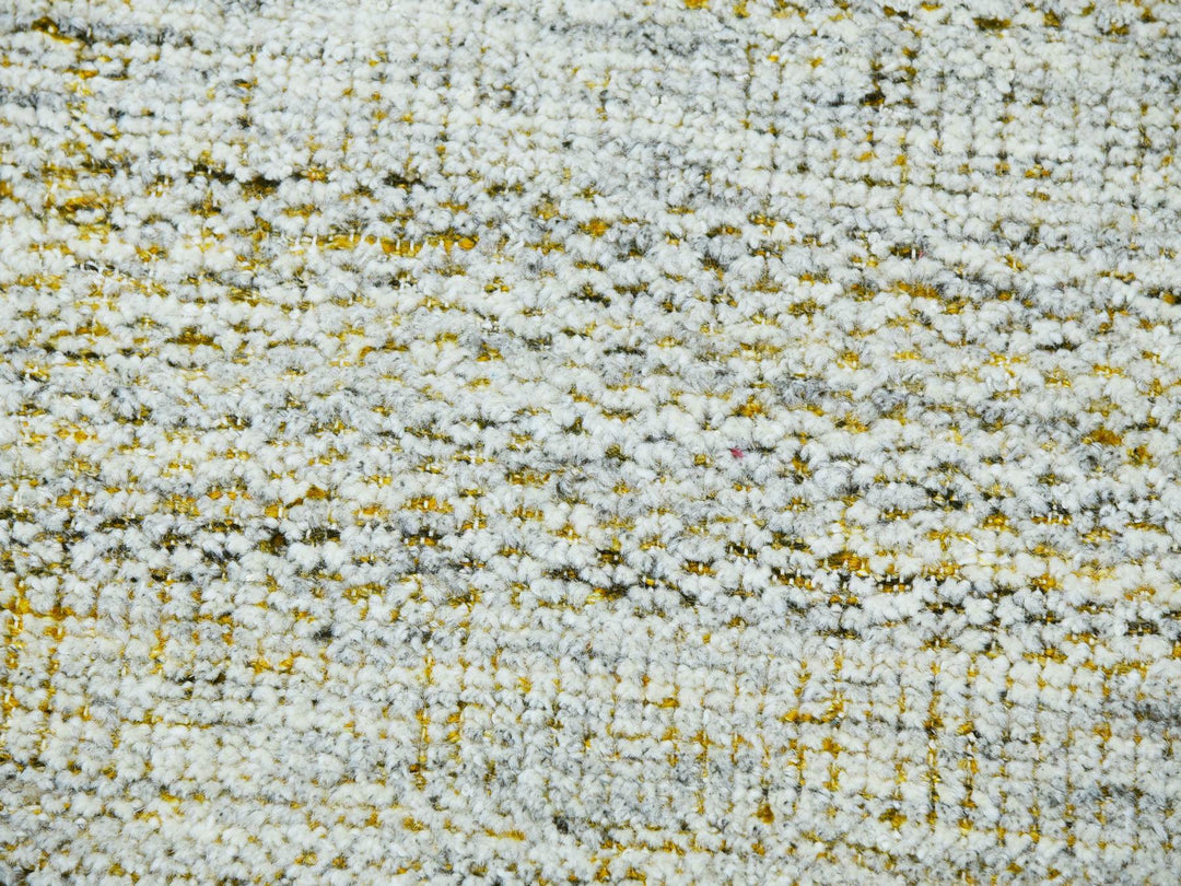 10'1" x 14'1" New Hand Knotted Yellow Wool Rectangle Oriental Rug - MOA10276064