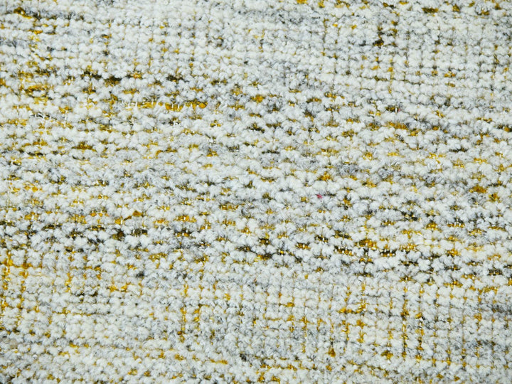 10'1" x 14'1" New Hand Knotted Yellow Wool Rectangle Oriental Rug - MOA10276064