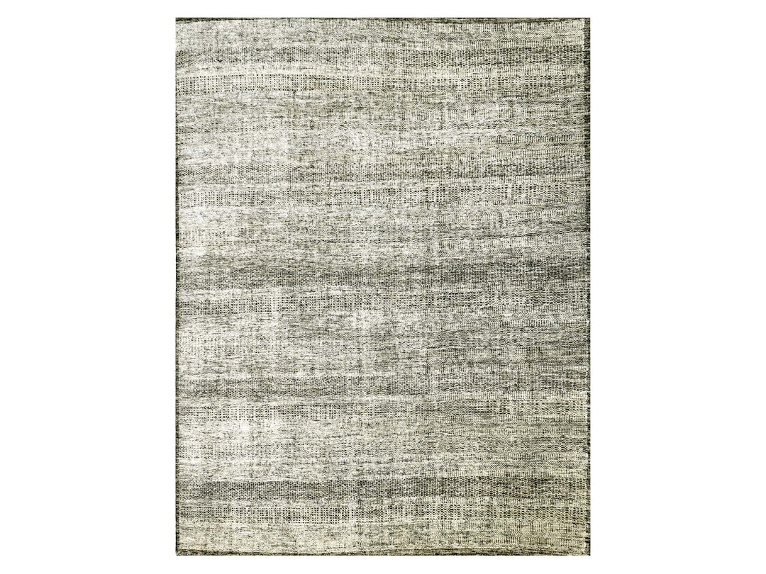 12'2" x 15'0" New Hand Knotted Black Wool Rectangle Oriental Rug - MOA10276067