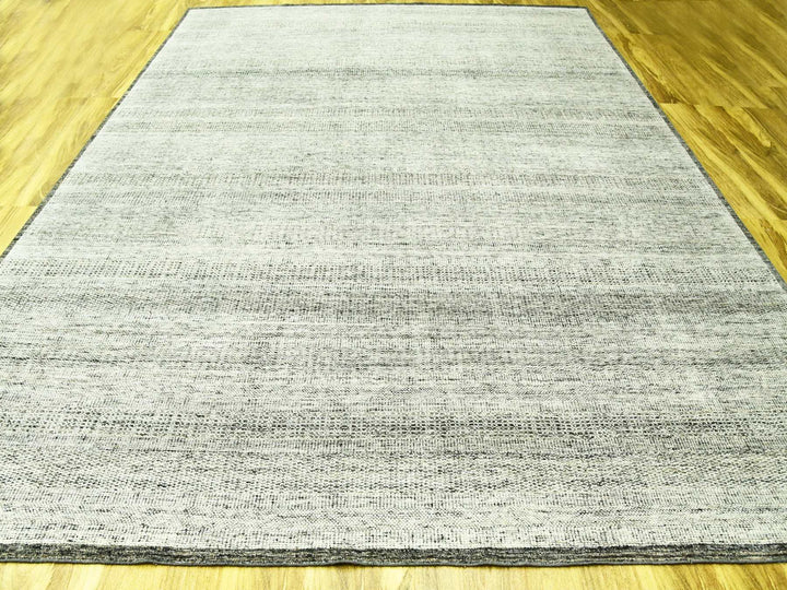 12'2" x 15'0" New Hand Knotted Black Wool Rectangle Oriental Rug - MOA10276067