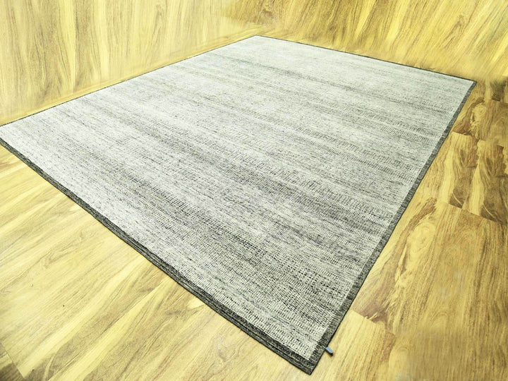 12'2" x 15'0" New Hand Knotted Black Wool Rectangle Oriental Rug - MOA10276067