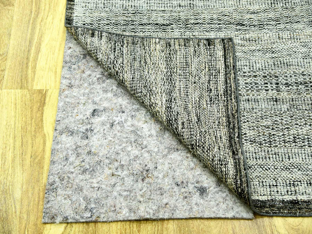 12'2" x 15'0" New Hand Knotted Black Wool Rectangle Oriental Rug - MOA10276067