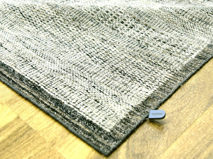 12'2" x 15'0" New Hand Knotted Black Wool Rectangle Oriental Rug - MOA10276067