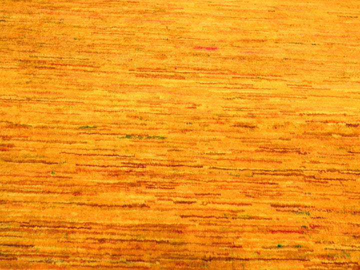 8'11" x 11'10" New Hand Knotted Yellow Sari Silk Rectangle Oriental Rug - MOA10276068
