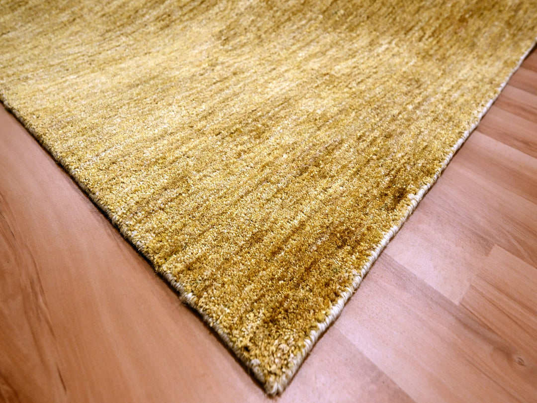 8'11" x 12'1" New Hand Knotted Brown Sari Silk Rectangle Oriental Rug - MOA10276072
