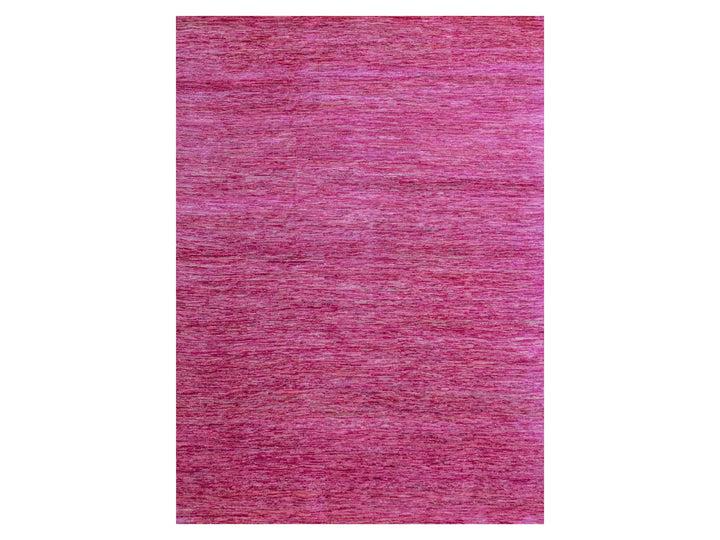 8'11" x 12'3" New Hand Knotted Pink Sari Silk Rectangle Oriental Rug - MOA10276075