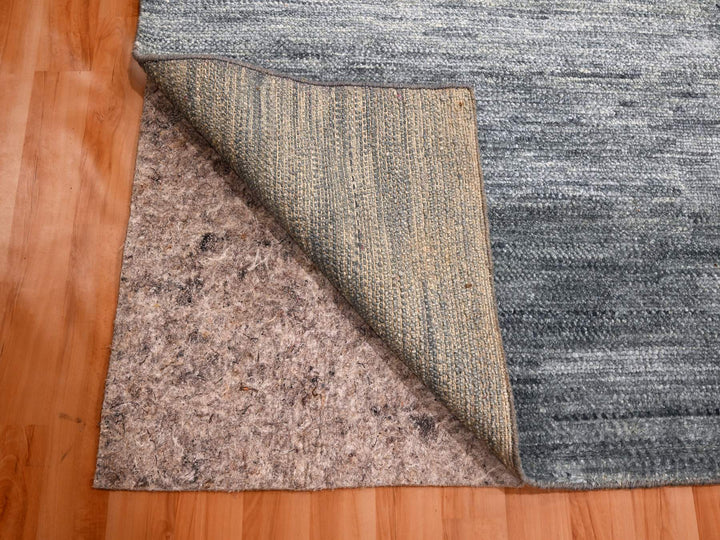 9'1" x 12'2" New Hand Knotted Grey Wool Rectangle Oriental Rug - MOA10276076