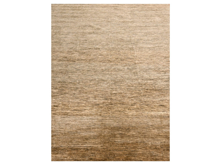 9'4" x 12'4" New Hand Knotted Brown Wool Rectangle Oriental Rug - MOA10276078