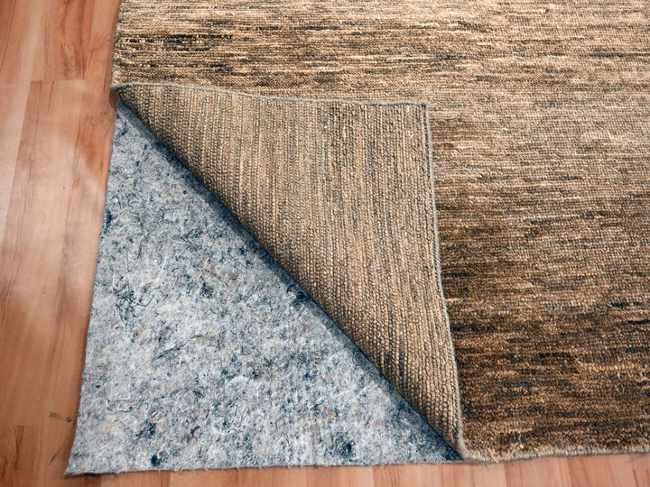 9'4" x 12'4" New Hand Knotted Brown Wool Rectangle Oriental Rug - MOA10276078
