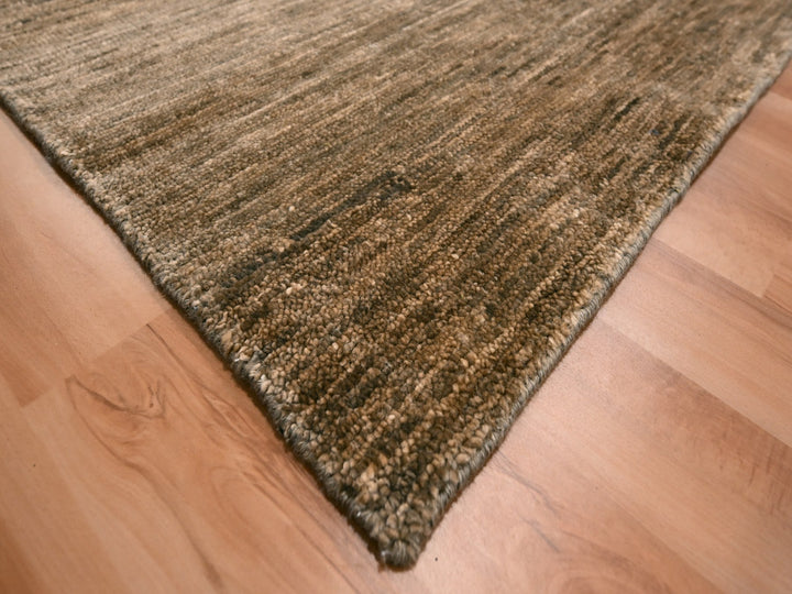 9'4" x 12'4" New Hand Knotted Brown Wool Rectangle Oriental Rug - MOA10276078
