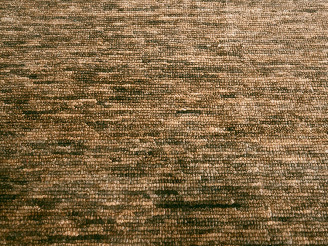 9'4" x 12'4" New Hand Knotted Brown Wool Rectangle Oriental Rug - MOA10276078