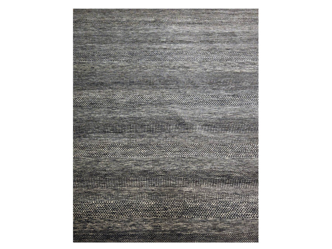 8'0" x 9'11" New Hand Knotted Brown Wool Rectangle Oriental Rug - MOA10276084