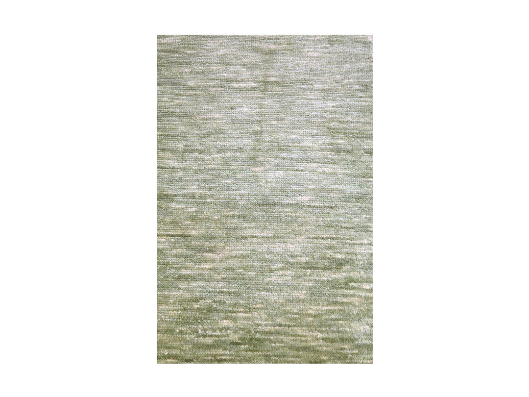 2'0" x 3'0" New Hand Knotted Green Wool Rectangle Oriental Rug - MOA10276090