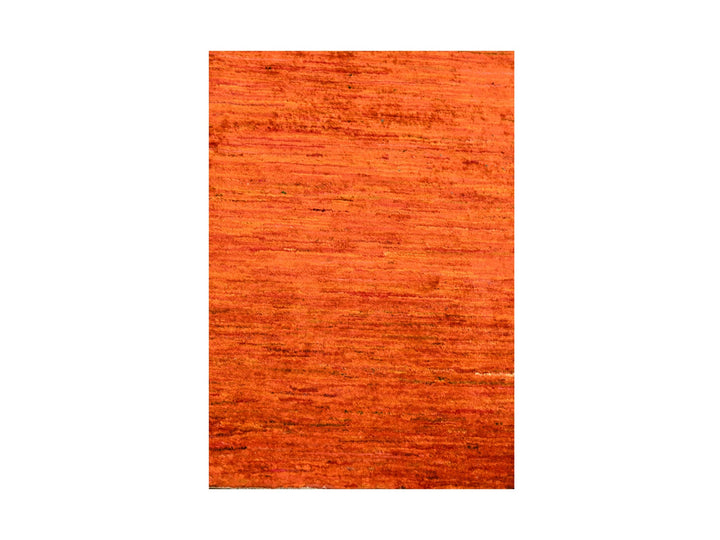 2'0" x 3'0" New Hand Knotted Orange Sari Silk Rectangle Oriental Rug - MOA10276102