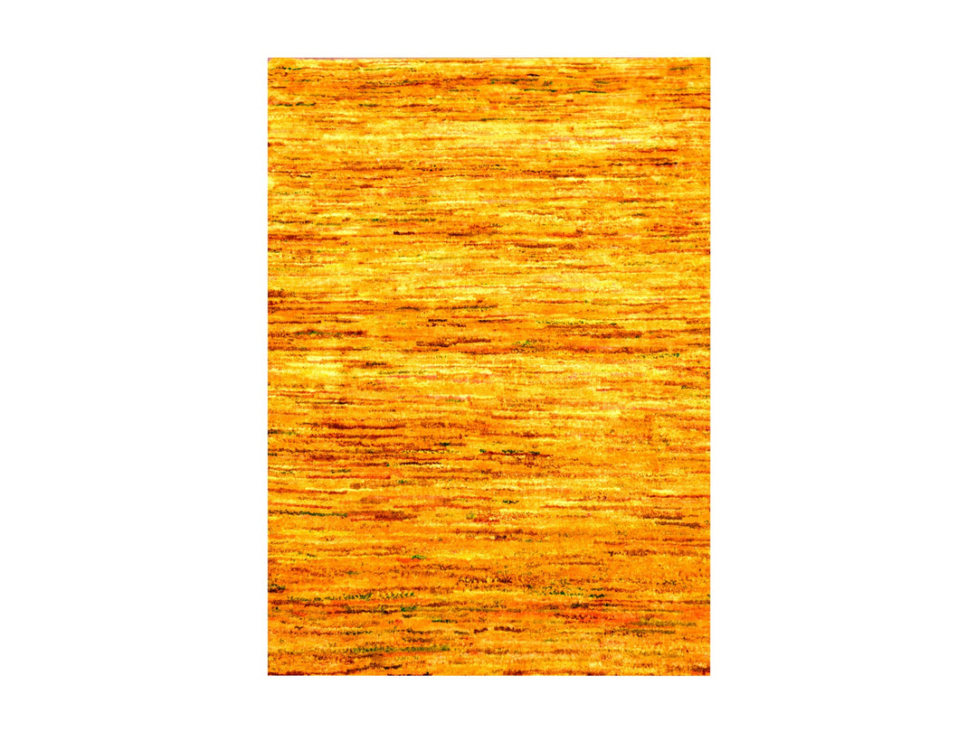 2'0" x 3'0" New Hand Knotted Yellow Sari Silk Rectangle Oriental Rug - MOA10276105