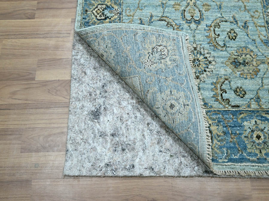 2'6" x 14'0" New Hand Knotted Blue Wool Runner Oriental Rug - MOA10276129