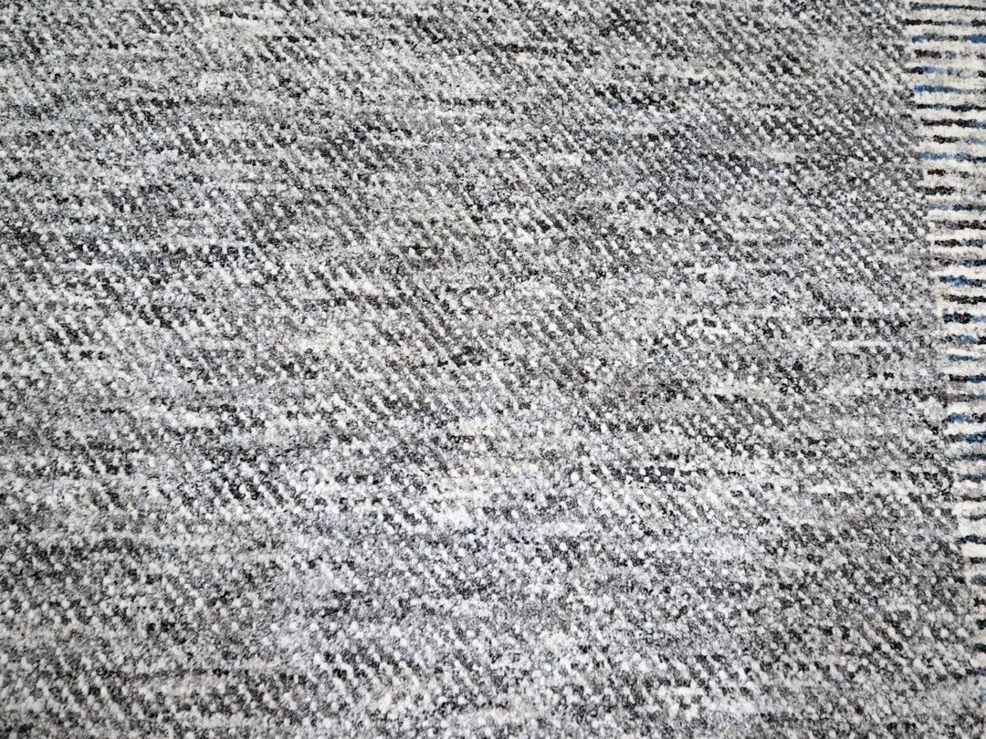 9'0" x 12'1" New Hand Knotted Blue Wool Rectangle Oriental Rug - MOA10276152