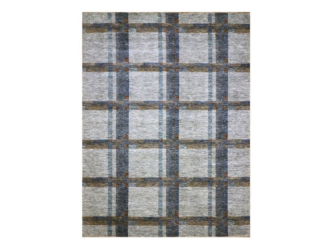 9'0" x 12'1" New Hand Knotted Ivory Wool Rectangle Oriental Rug - MOA10276153
