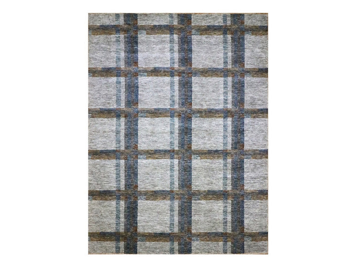 9'0" x 12'1" New Hand Knotted Ivory Wool Rectangle Oriental Rug - MOA10276153
