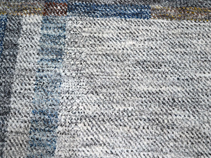 9'0" x 12'1" New Hand Knotted Ivory Wool Rectangle Oriental Rug - MOA10276153