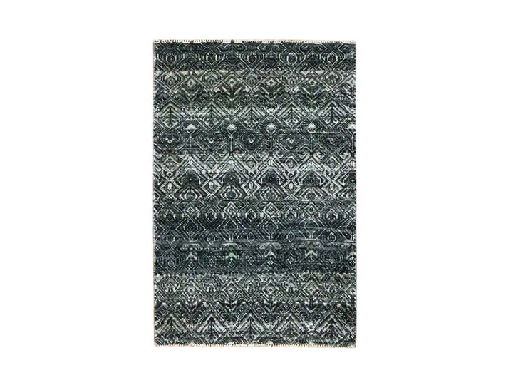 2'0" x 3'0" New Hand Knotted Grey Wool Rectangle Oriental Rug - MOA10276157