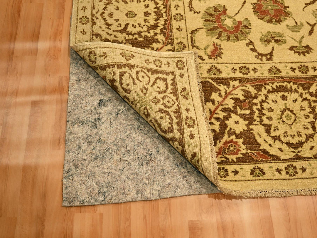10'0" x 13'10" New Hand Knotted Brown Wool Rectangle Oriental Rug - MOA10276170