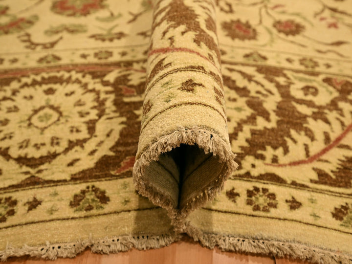 10'0" x 13'10" New Hand Knotted Brown Wool Rectangle Oriental Rug - MOA10276170