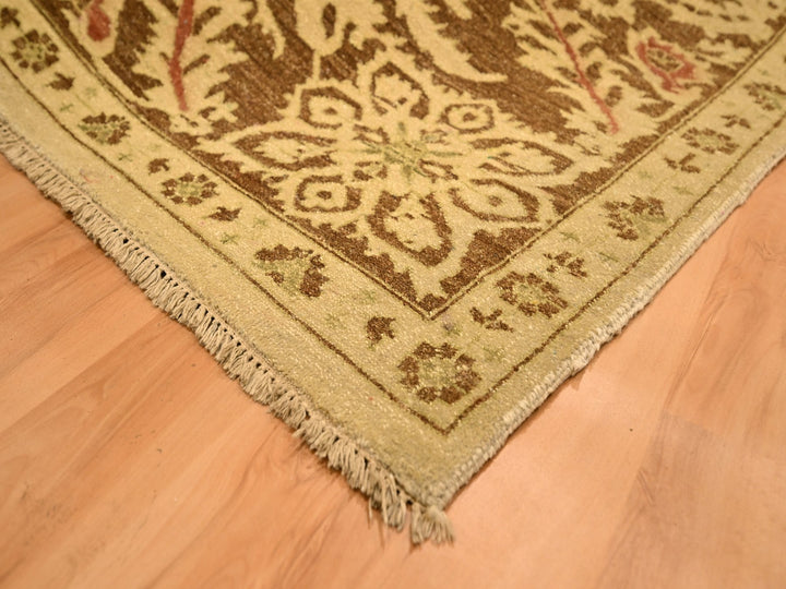 10'0" x 13'10" New Hand Knotted Brown Wool Rectangle Oriental Rug - MOA10276170