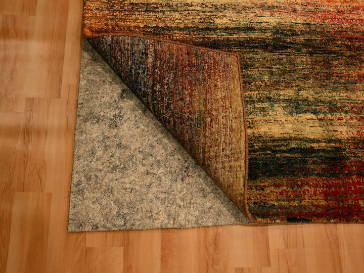 8'11" x 12'0" New Hand Knotted Yellow Sari Silk Rectangle Oriental Rug - MOA10276175