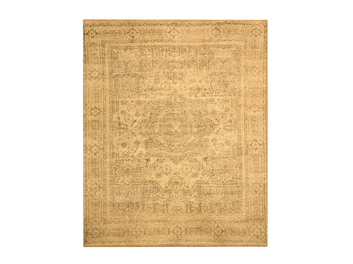 7'9" x 10'3" New Hand Knotted Brown Wool Rectangle Oriental Rug - MOA10276180