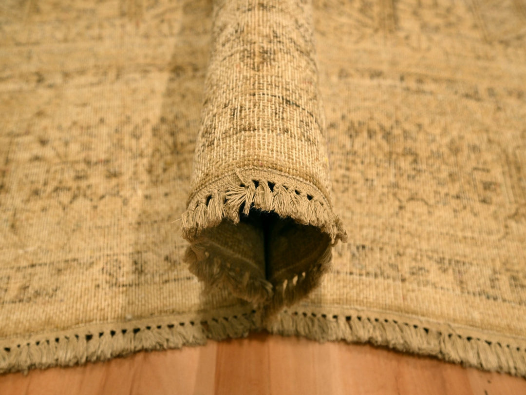 7'9" x 10'3" New Hand Knotted Brown Wool Rectangle Oriental Rug - MOA10276180