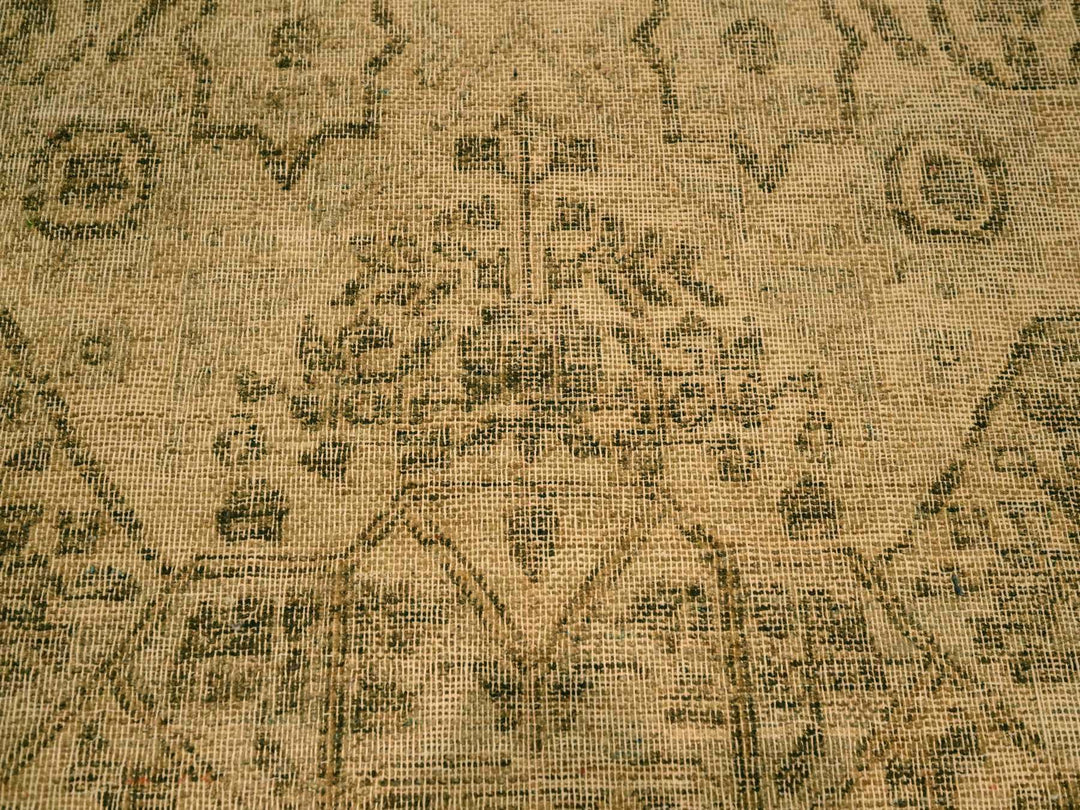 7'9" x 10'3" New Hand Knotted Brown Wool Rectangle Oriental Rug - MOA10276180