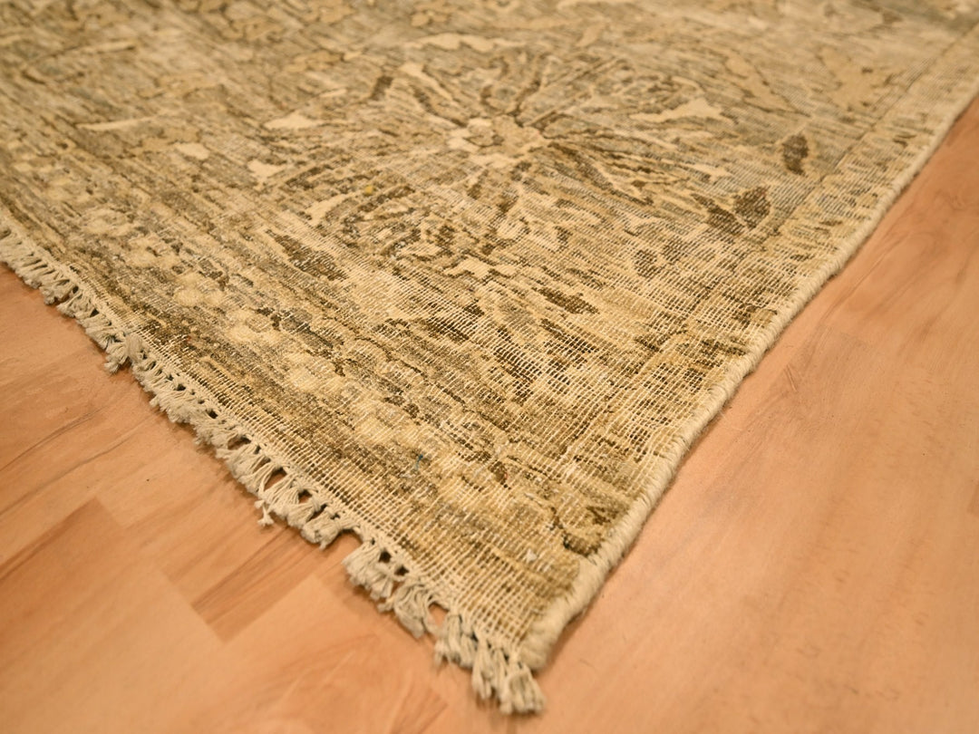8'9" x 11'10" New Hand Knotted Brown Wool Rectangle Oriental Rug - MOA10276182