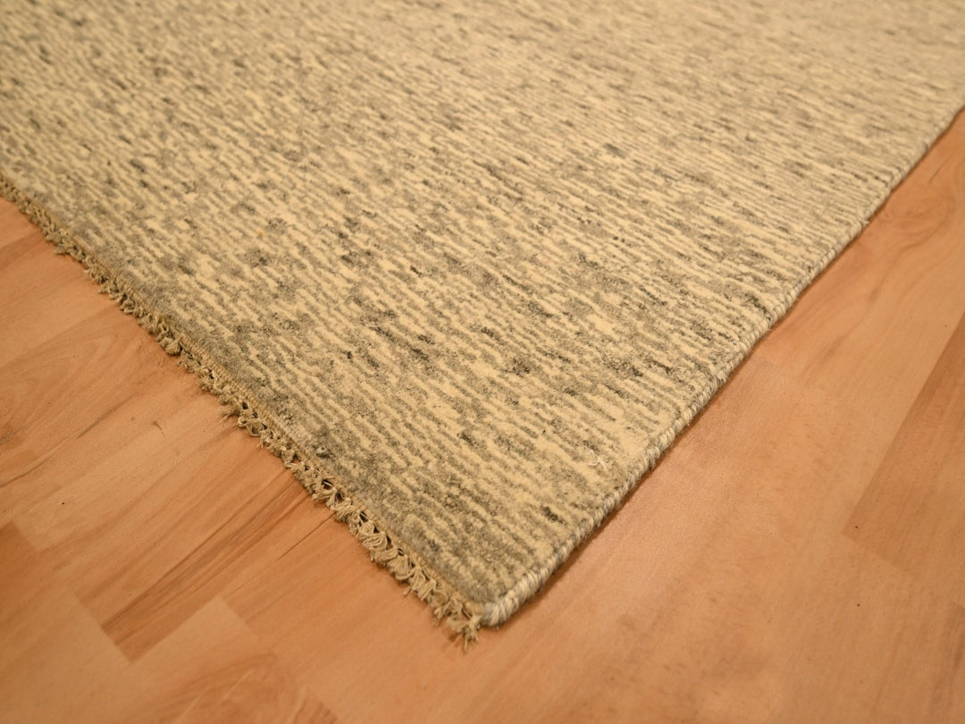 7'9" x 9'7" New Hand Knotted Beige Wool Rectangle Oriental Rug - MOA10276183