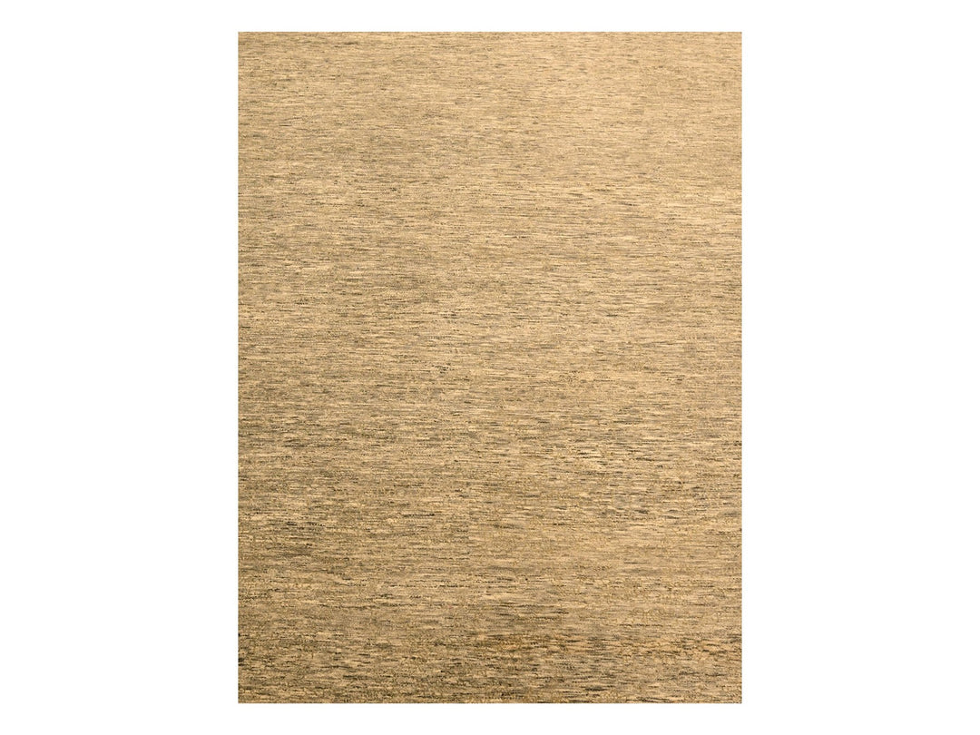8'10" x 11'10" New Hand Knotted Brown Wool Rectangle Oriental Rug - MOA10276185