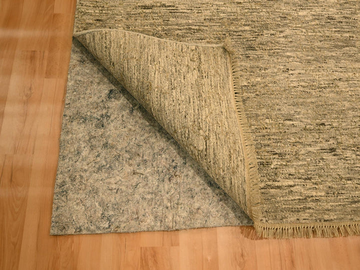 8'10" x 11'10" New Hand Knotted Brown Wool Rectangle Oriental Rug - MOA10276185