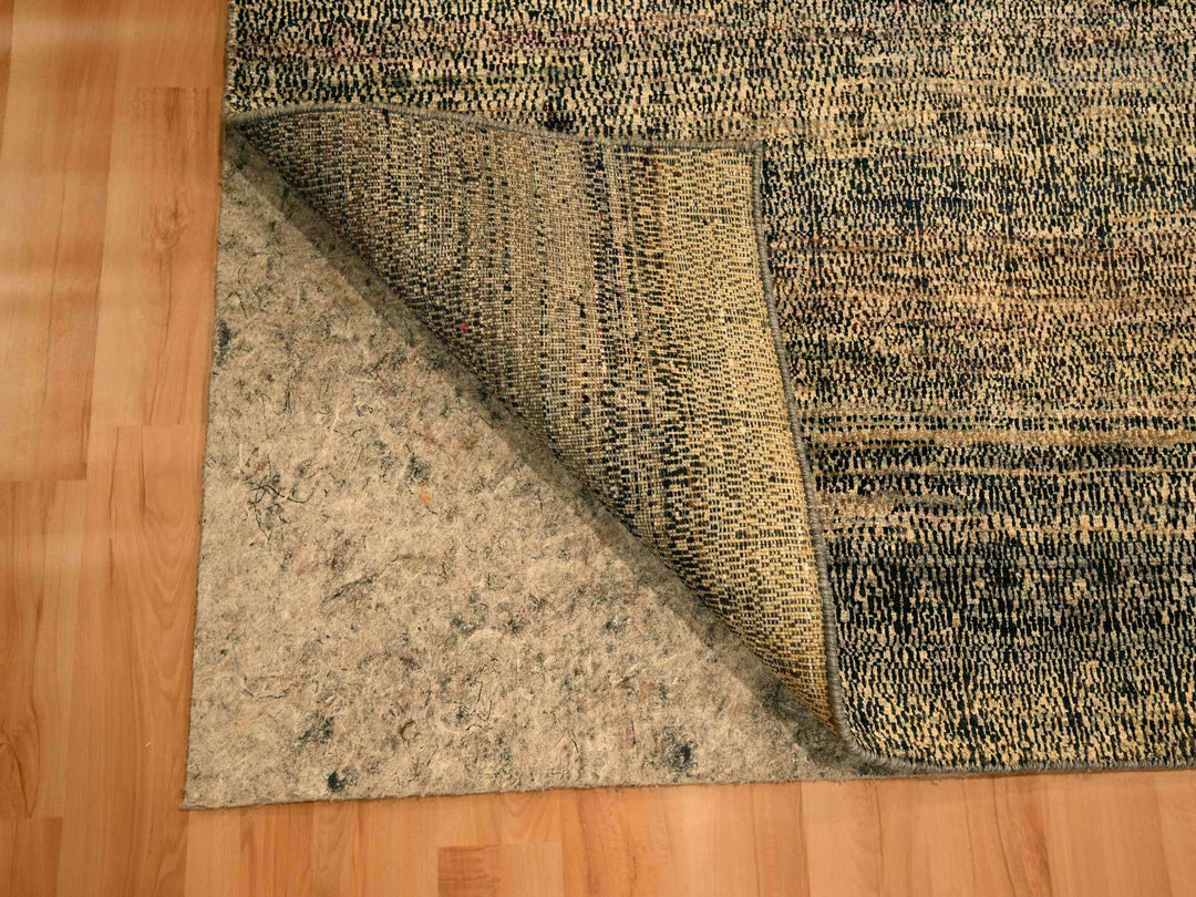 8'0" x 10'2" New Hand Knotted Brown Sari Silk Rectangle Oriental Rug - MOA10276186