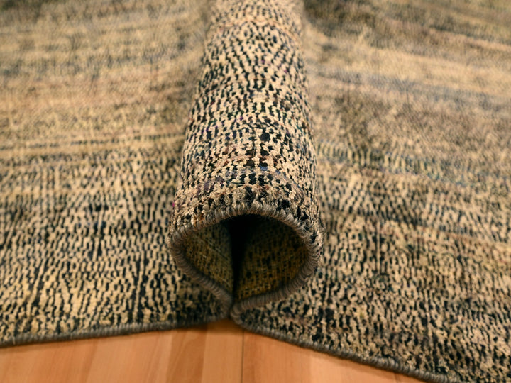 8'0" x 10'2" New Hand Knotted Brown Sari Silk Rectangle Oriental Rug - MOA10276186